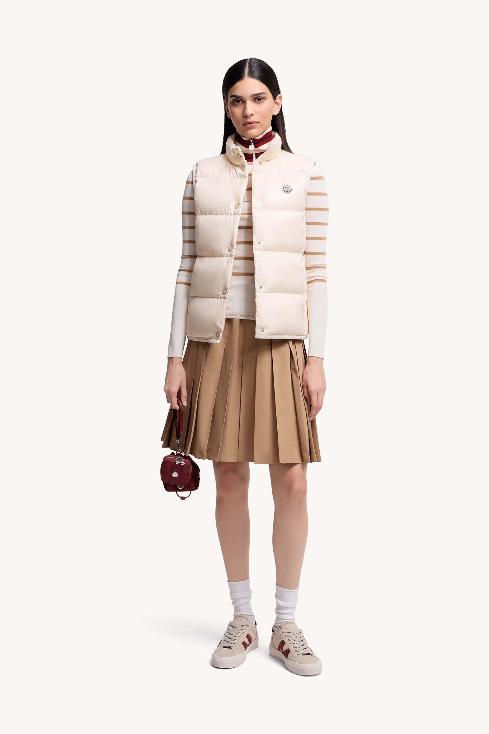 Badia Down Vest Women White Moncler 0
